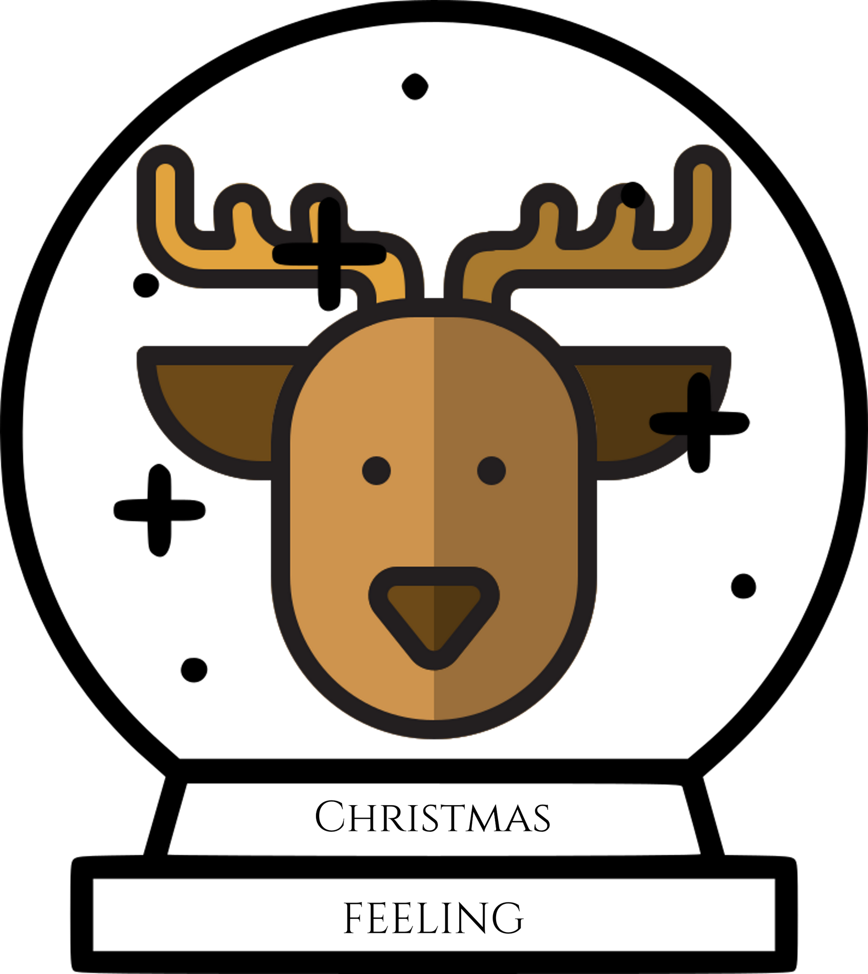 Christmas Feeling Logo Schwarz